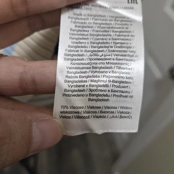 ONLY Striped Ribbed Knit Short Sleeve Top Multicolor Slim Fit Stretch Casual NWT - Picture 7 of 10